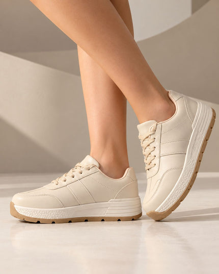 Zapatillas Urbanas Mujer Ruki - Beige