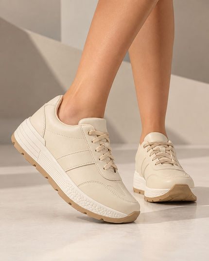 Zapatillas Urbanas Mujer Ruki - Beige