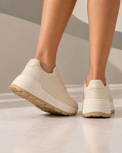 Zapatillas Urbanas Mujer Ruki - Beige
