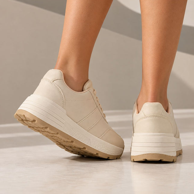 Zapatillas Urbanas Mujer Ruki - Beige