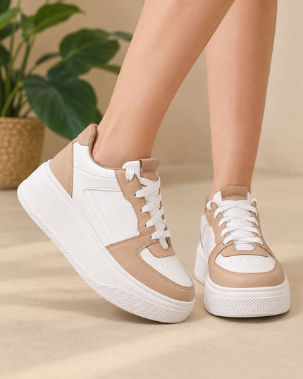 Zapatillas Urbanas Mujer San Diego - Beige