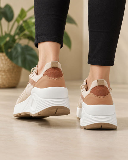 Zapatillas Urbanas Mujer Sedan - Beige