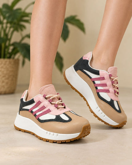 Zapatillas Urbanas Mujer Valengia - Fucsia