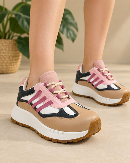 Zapatillas Urbanas Mujer Valengia - Fucsia