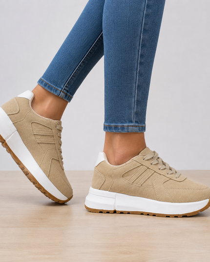 Zapatillas Urbanas Mujer Bosni - Beige