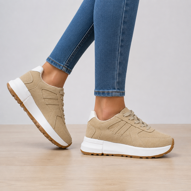 Zapatillas Urbanas Mujer Bosni - Beige