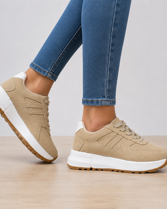 Zapatillas Urbanas Mujer Bosni - Beige