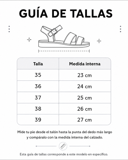 Sandalias Casuales Mujer Abu Dabi - Blanco