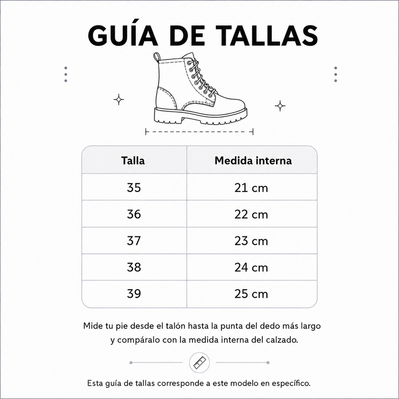 Guía de tallas