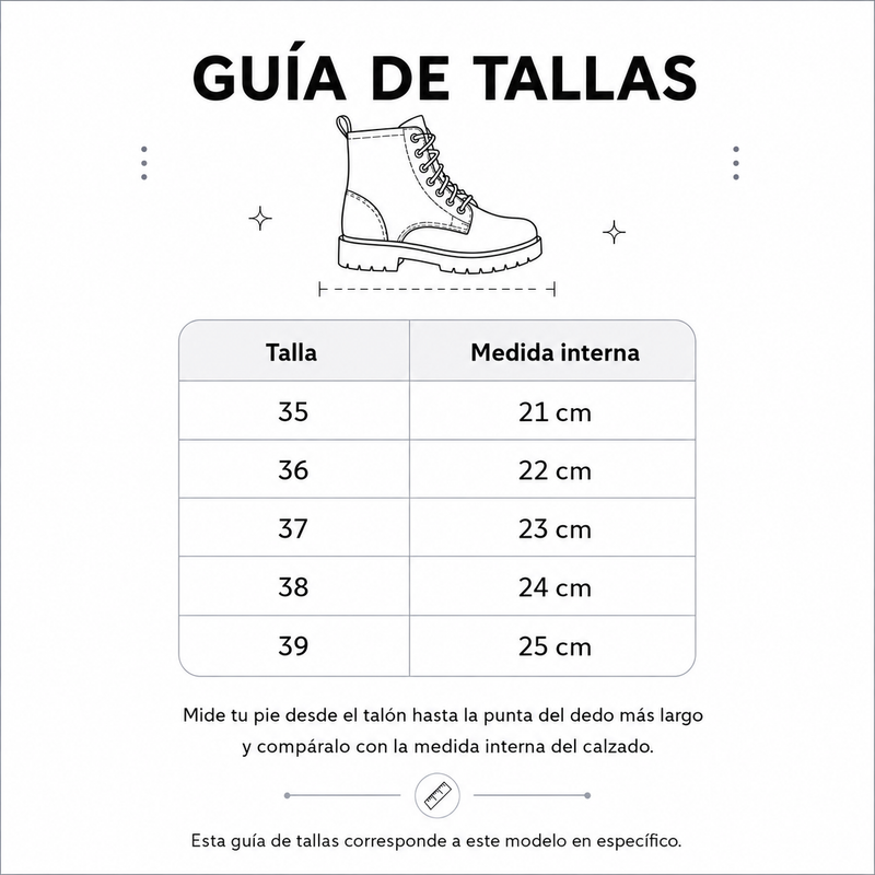 Guía de tallas
