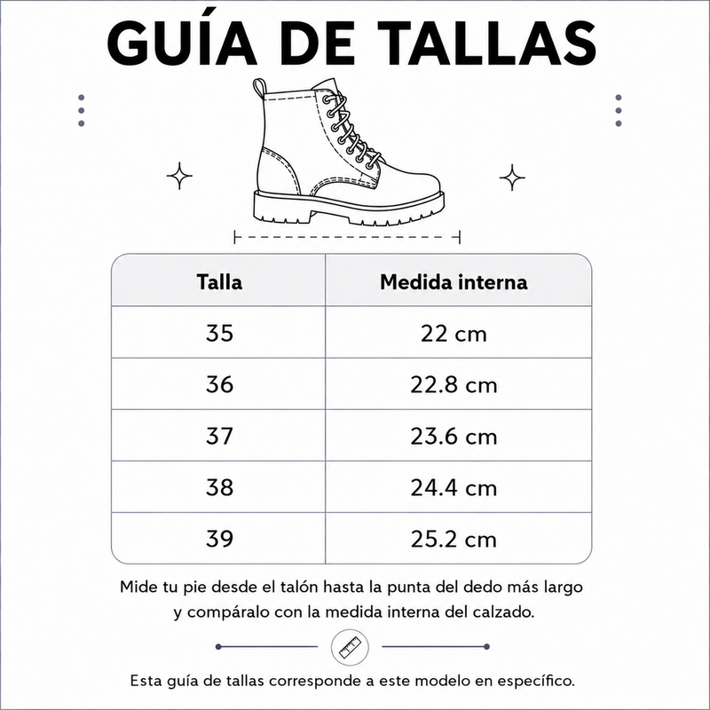 Guía de tallas