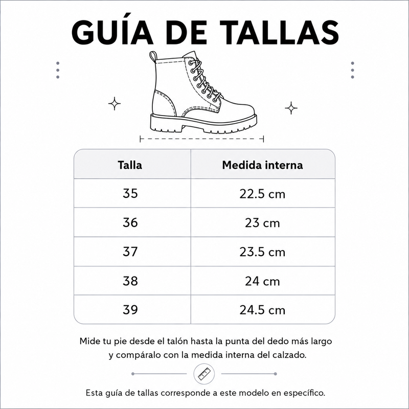 Guía de tallas