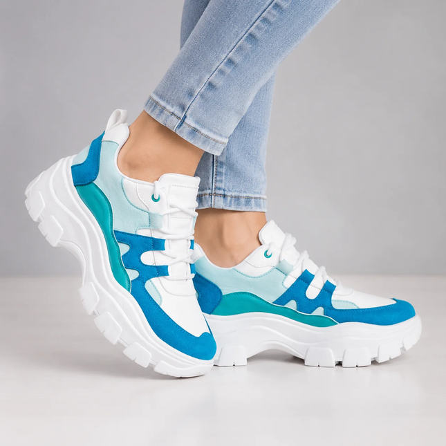 Zapatillas Urbanas Mujer Andorra - Celeste