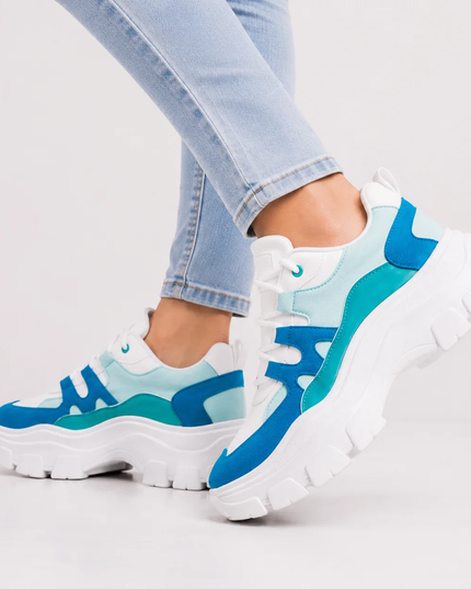 Zapatillas Urbanas Mujer Andorra - Celeste