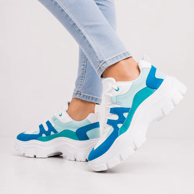 Zapatillas Urbanas Mujer Andorra - Celeste