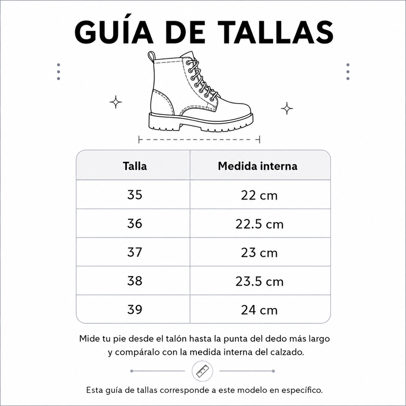 Guía de tallas