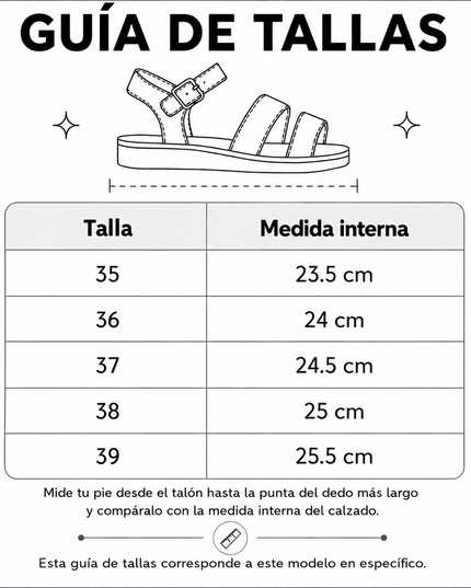 Sandalias Casuales Mujer Asmara - Negro