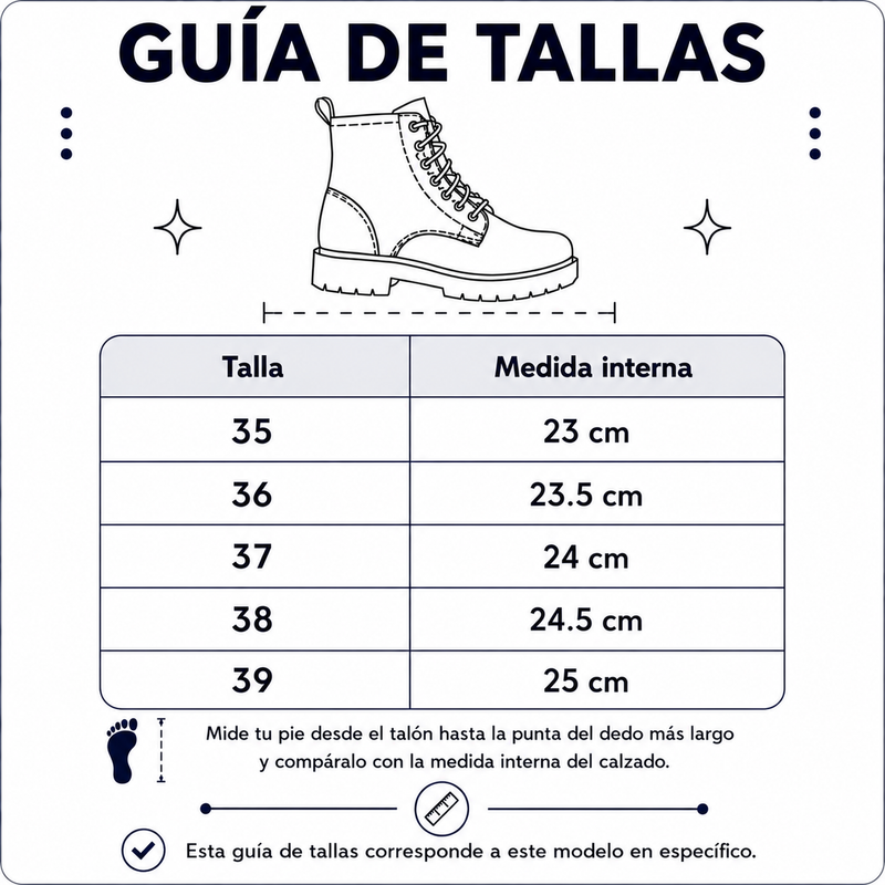 Guía de tallas