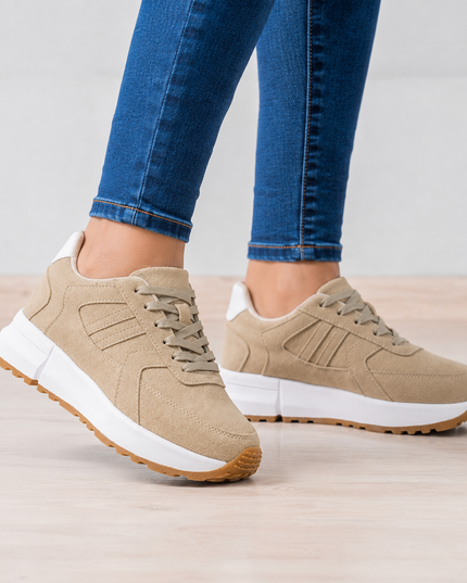 Zapatillas Urbanas Mujer Bosni - Beige