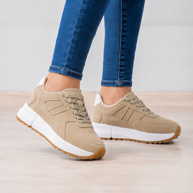Zapatillas Urbanas Mujer Bosni - Beige