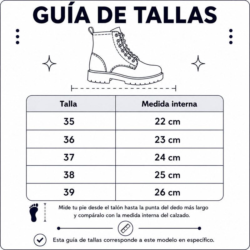 Guía de tallas