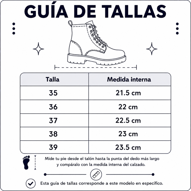 Guía de tallas