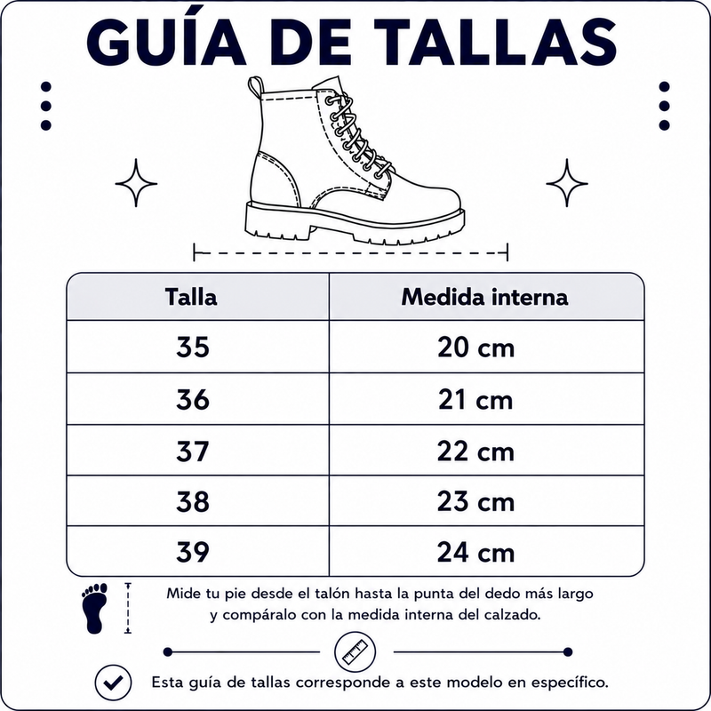 Guía de tallas