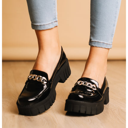 Mocasines Mujer Antalya - Negro Charol