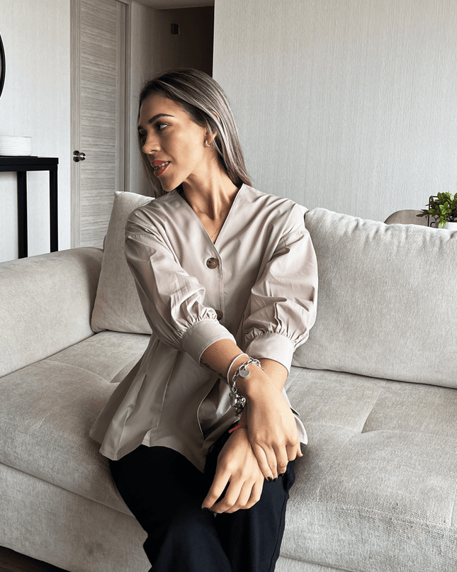 Blusa Ainoa - Beige - Tienda Nébula