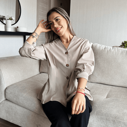 Blusa Ainoa - Beige - Tienda Nébula