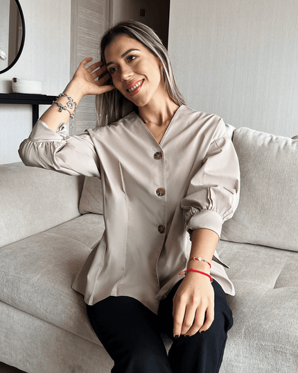 Blusa Ainoa - Beige - Tienda Nébula