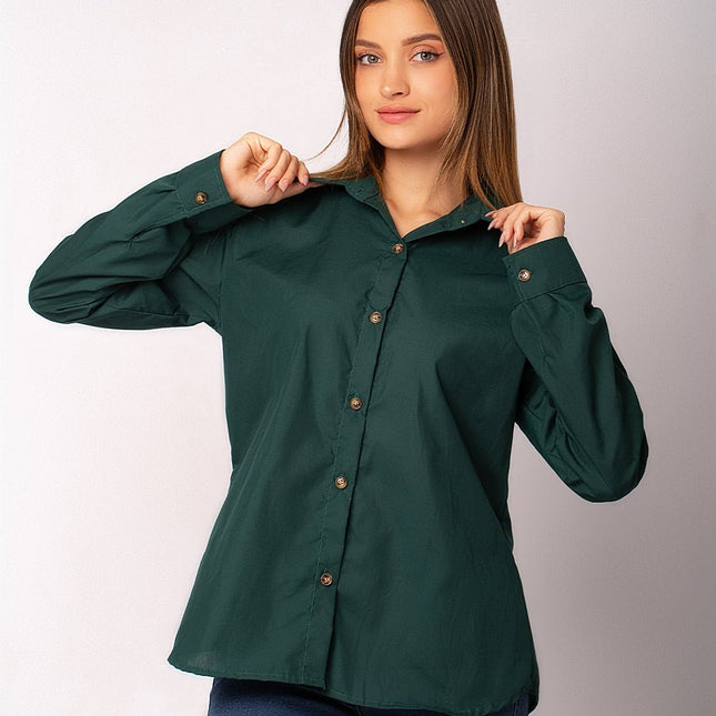Blusa Casell - Verde Botella - Tienda Nébula