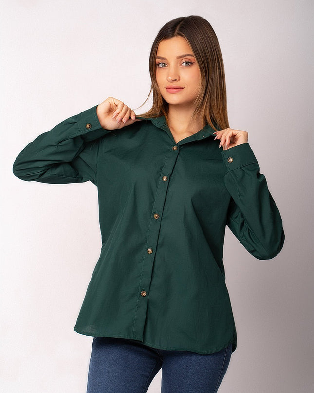 Blusa Casell - Verde Botella - Tienda Nébula
