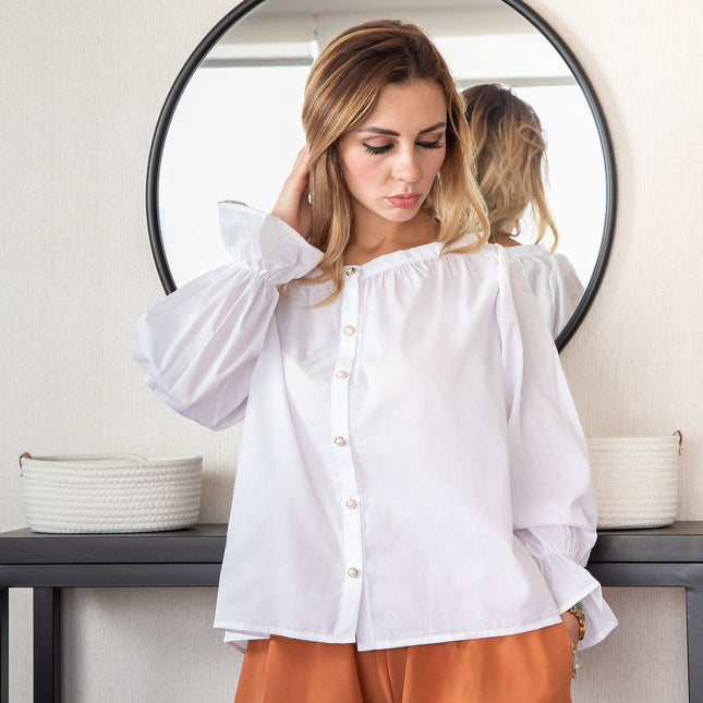 Blusa Grettel - Blanco - Tienda Nébula