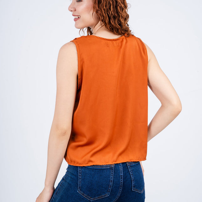 Blusa Jhenzi - Camel - Tienda Nébula