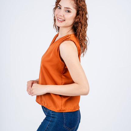 Blusa Jhenzi - Camel - Tienda Nébula