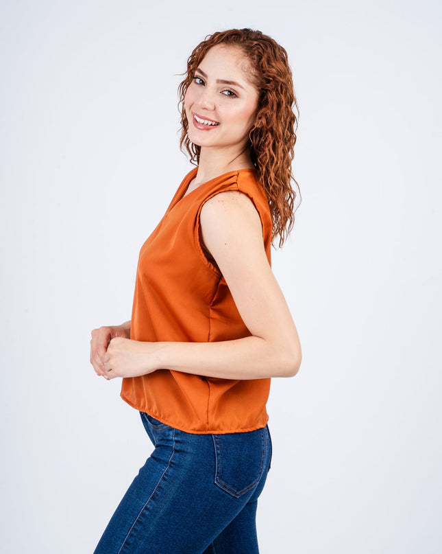 Blusa Jhenzi - Camel - Tienda Nébula
