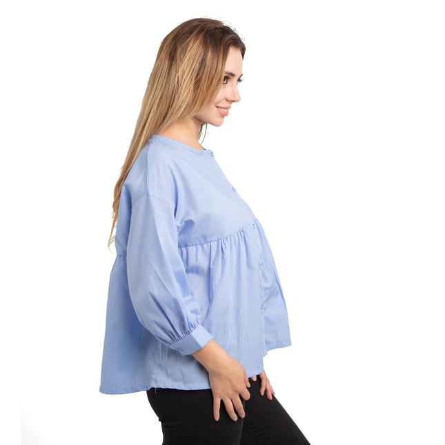 Blusa Jules - Celeste - Tienda Nébula