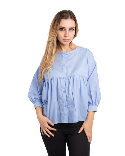 Blusa Jules - Celeste - Tienda Nébula