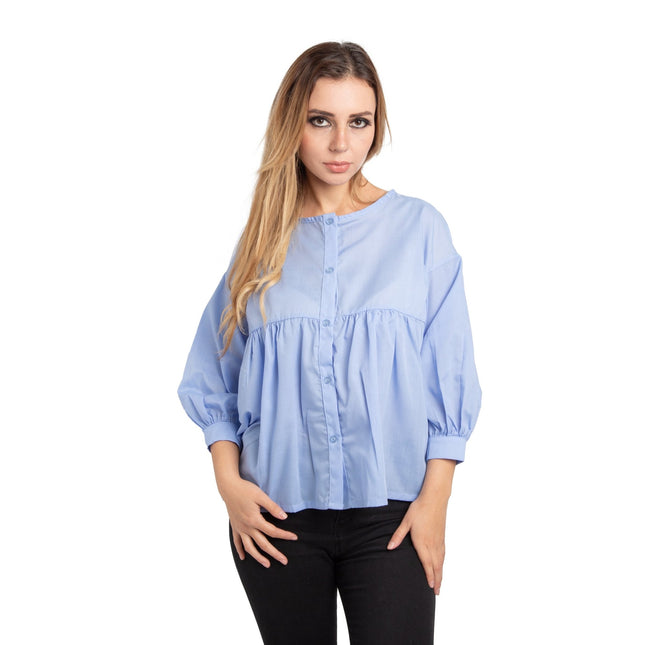 Blusa Jules - Celeste - Tienda Nébula