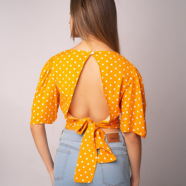 Blusa Katalina 2.0 - Mostaza - Tienda Nébula