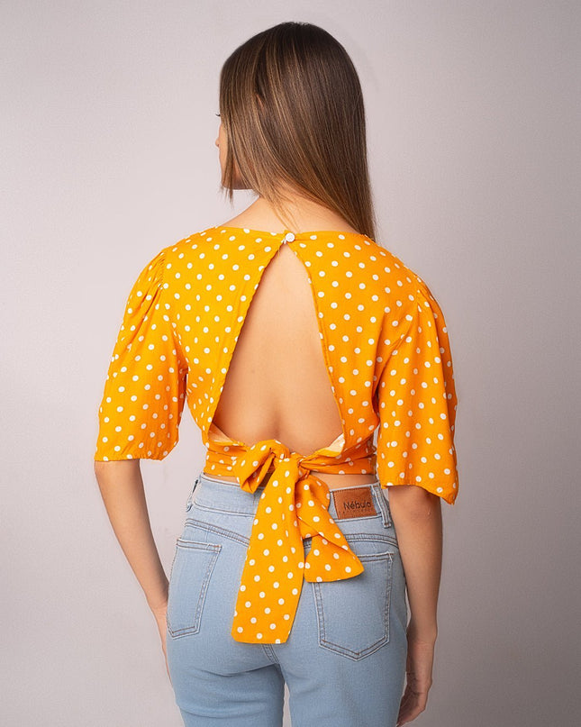 Blusa Katalina 2.0 - Mostaza - Tienda Nébula