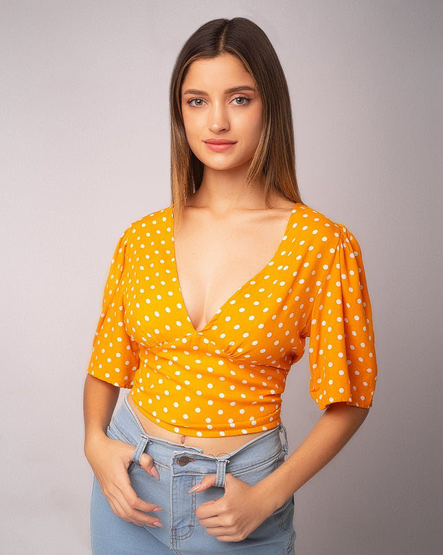 Blusa Katalina 2.0 - Mostaza - Tienda Nébula