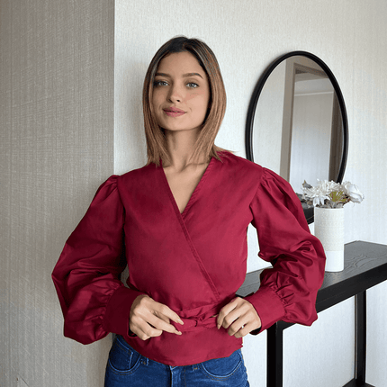 Blusa Katrina - Guinda - Tienda Nébula