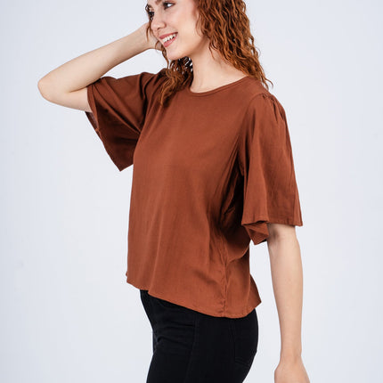 Blusa Lixa - Marrón - Tienda Nébula