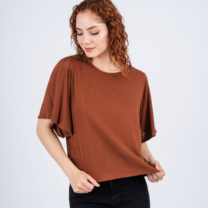 Blusa Lixa - Marrón - Tienda Nébula