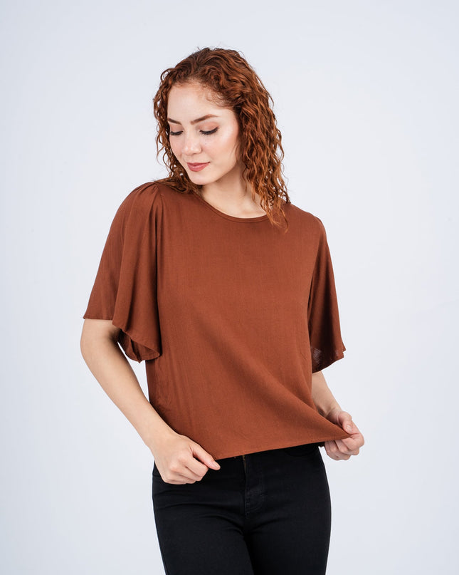 Blusa Lixa - Marrón - Tienda Nébula