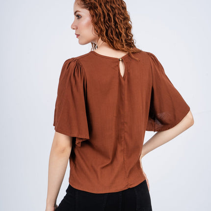 Blusa Lixa - Marrón - Tienda Nébula