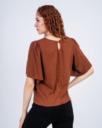 Blusa Lixa - Marrón - Tienda Nébula