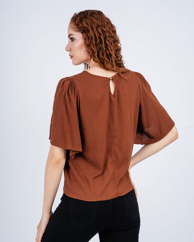 Blusa Lixa - Marrón - Tienda Nébula